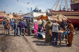 In de haven van Essaouira (Marokko)