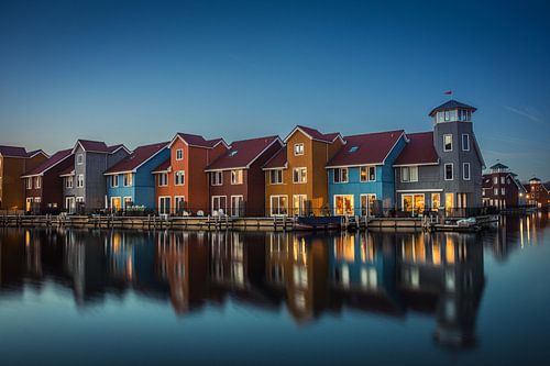 Reitdiephaven während der blauen Stunde