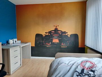 Klantfoto: Max Verstappen - F1 Redbull Racing met zonsondergang van Kevin Baarda