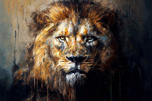 Portret van een leeuw