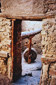 Oude graanmolen, Dakhla Oase, Egypte van Imladris Images