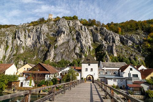 Idyllic view of the village Markt Essing in Bavaria