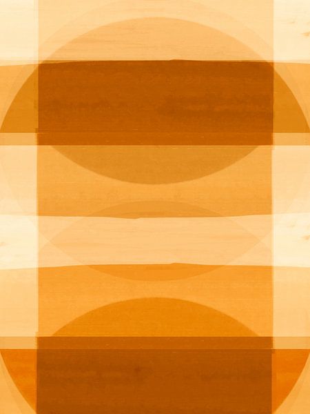 Abstract Organic Forms Summer Ochre by FRESH Fine Art