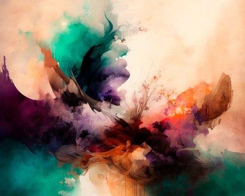 Zeitgenössisches, abstraktes Design im Wohnstil