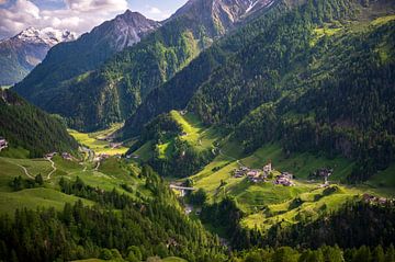 Südtiroler Alpen idyllischer Landschaftsblick von Sjoerd van der Wal Fotografie