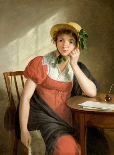 Meisje met brief, Adriaan de Lelie