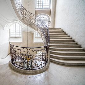 Stairwell in white by BernArt Photography