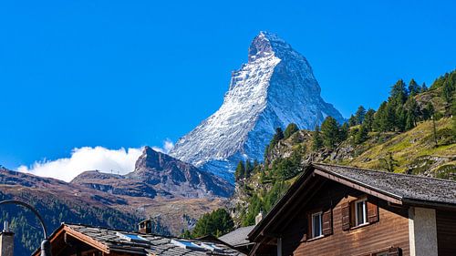 Matterhorn bergtop bij Zermatt, Zwitserland