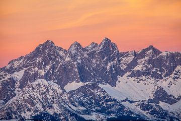 Ambiance matinale dans les montagnes du Dachstein sur Christa Kramer