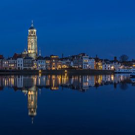 Deventer Skyline met Lebuïnuskerk in de avond - 5 van Tux Photography