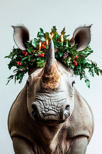 Neushoorn Kerstmis