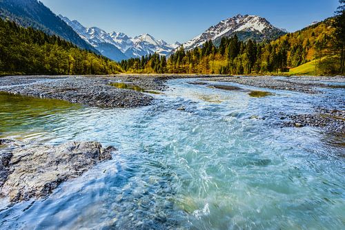 Stillachtal dichtbij Oberstdorf, Allgäuer Alpen