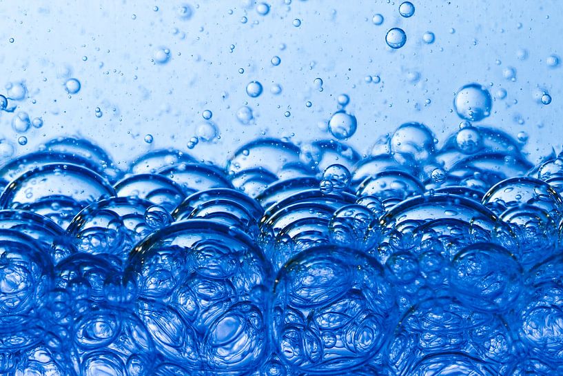 Water with bubbles by Peter van den Berg