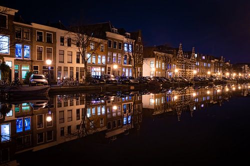 Oude Singel bij Nachtlicht