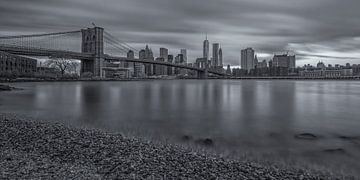 New York Skyline - Brooklyn Bridge (10) van Tux Photography
