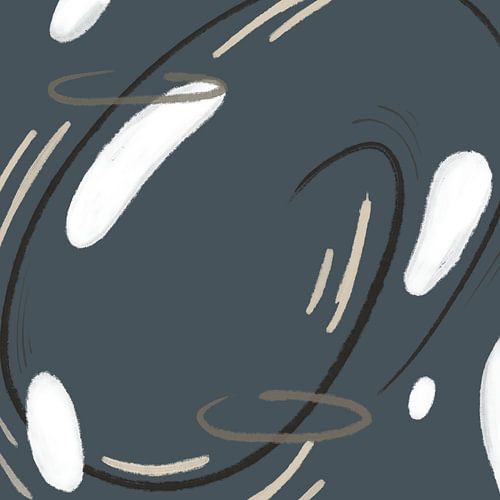 Oslo - Modern Abstract schilderij