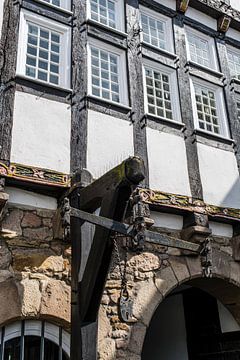 Oud stadhuis in de oude stad van Hattingen van Dieter Walther