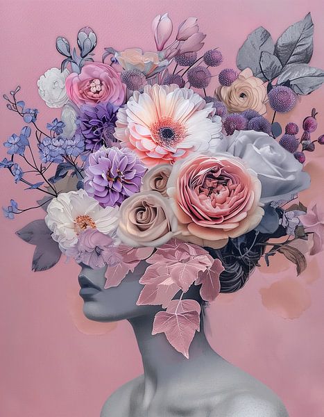 Sweet embrace on grey by Bianca ter Riet