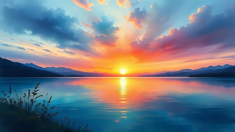 Couleurs du ciel du soir par Jean Pierre