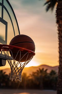 Basketbal in Palm Springs V1 van drdigitaldesign