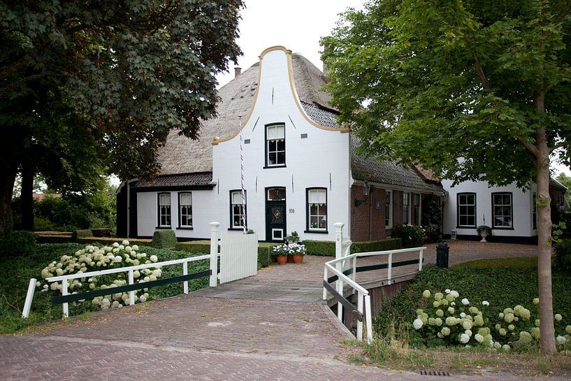 Twisk, Westfriesland: Bauernhof mit Glockenturm von Kees van Dun