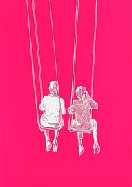 Schaukel in Rosa von Liv ter Riet