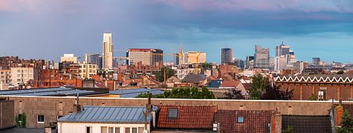 Kleurrijke zomeravond in Brussel