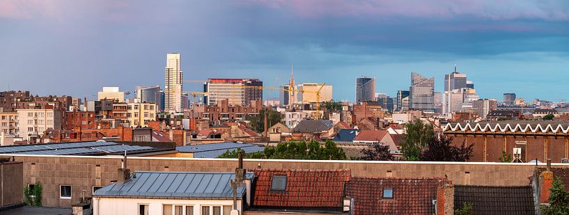 Colourful summer evening in Brussels by Werner Lerooy