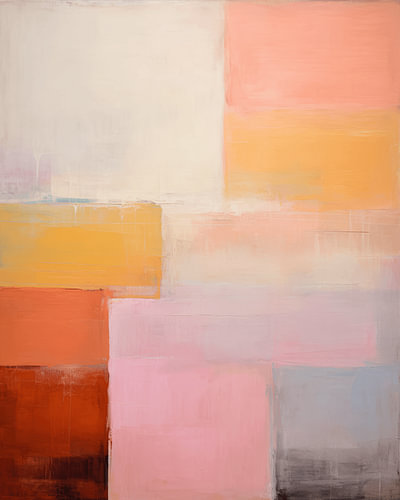 Modern and abstract in pastel colours