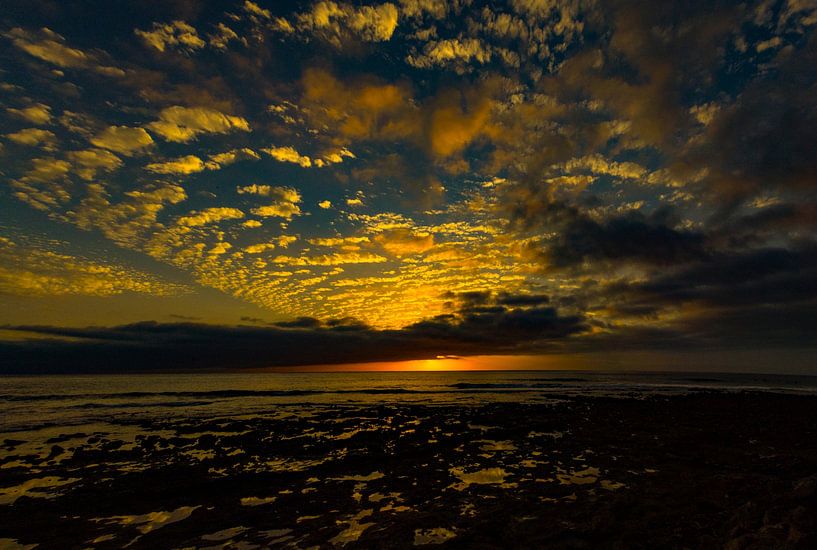 Coucher de soleil en bord de mer par Gert Hilbink