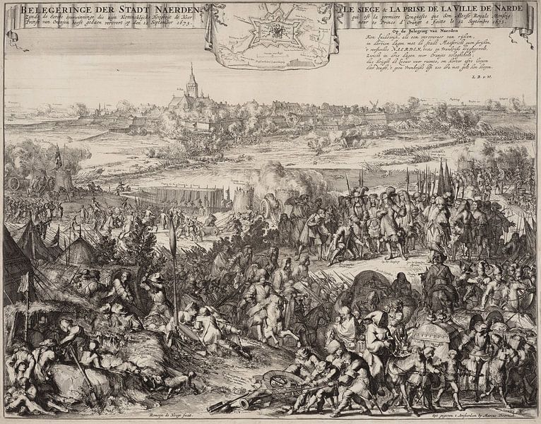 Die Belagerung von Naarden, Romeyn de Hooghe. von Meisterhafte Meister