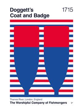 1715 Course du manteau et de l'insigne de Doggett sur Chungkong Art