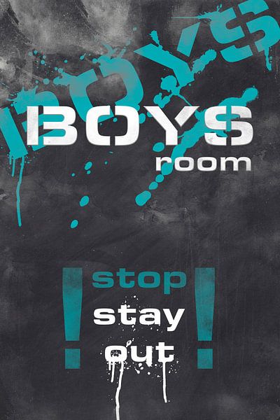 BOYS ROOM | turquoise van Melanie Viola