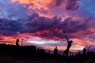 sunset with playing youth by Sander de Wilde Photographic thumbnail