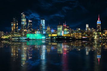 Skyline Manhattan vanaf Hoboken van Jan van Dasler
