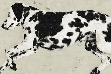 Chien dalmatien minimaliste