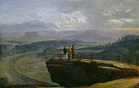 Uitzicht vanaf Bastei, Johan Christian Dahl, Johan Christian Dahl van Meesterlijcke Meesters thumbnail