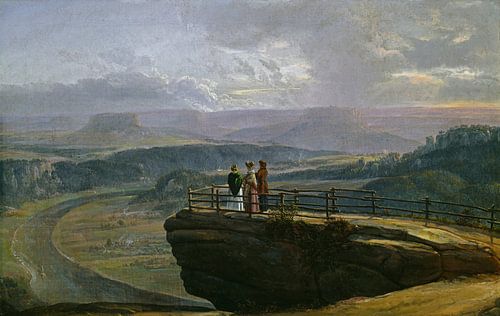 Uitzicht vanaf Bastei, Johan Christian Dahl, Johan Christian Dahl