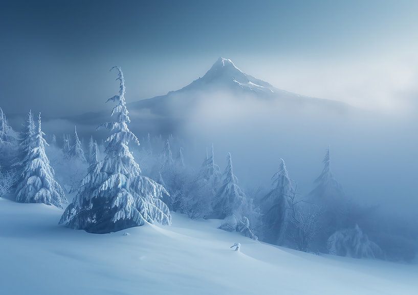 Winterzauber in den Höhen von fernlichtsicht