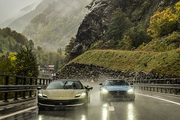 Ferrari 296 GTS and Mercedes-AMG GTR Pro by Bas Fransen