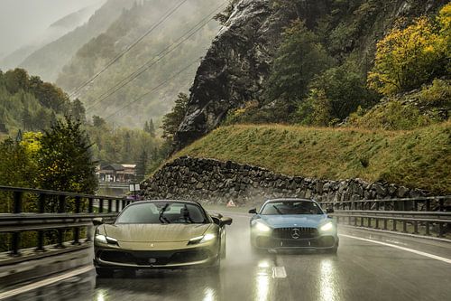 Ferrari 296 GTS et Mercedes-AMG GTR Pro