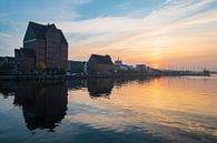 Blick auf den Stadthafen in Rostock van Rico Ködder thumbnail
