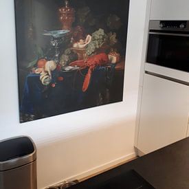 Customer photo: Still life with a golden goblet, "Pieter de Ring", on canvas
