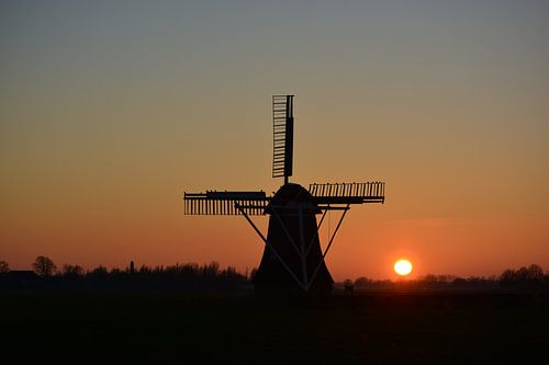 A Windmill in the Sunset