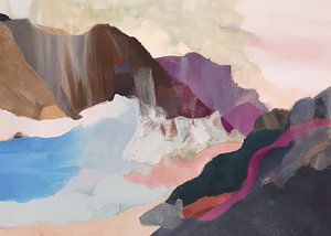 Abstrakte Landschaft in Farbe