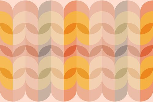 Bauhaus geometrie uit het midden van de eeuw, modern en abstract