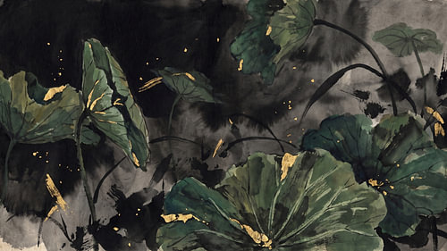 Gilded Ink Lotus