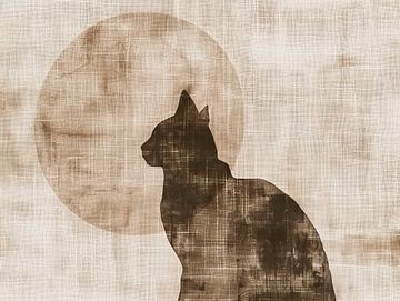 Silhouette in Sepia van Modern Collection