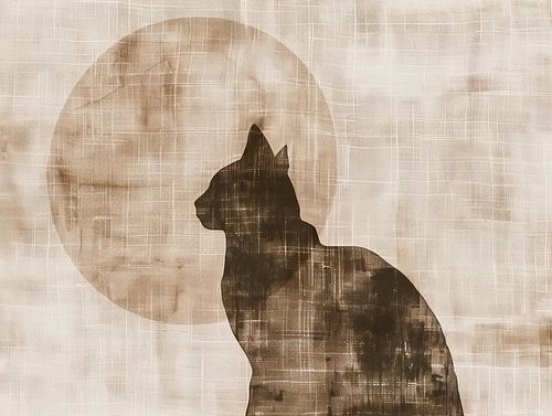 Silhouette en sépia