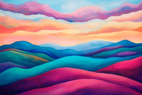 Des paysages colorés et imaginatifs